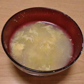 白菜のかき玉スープ